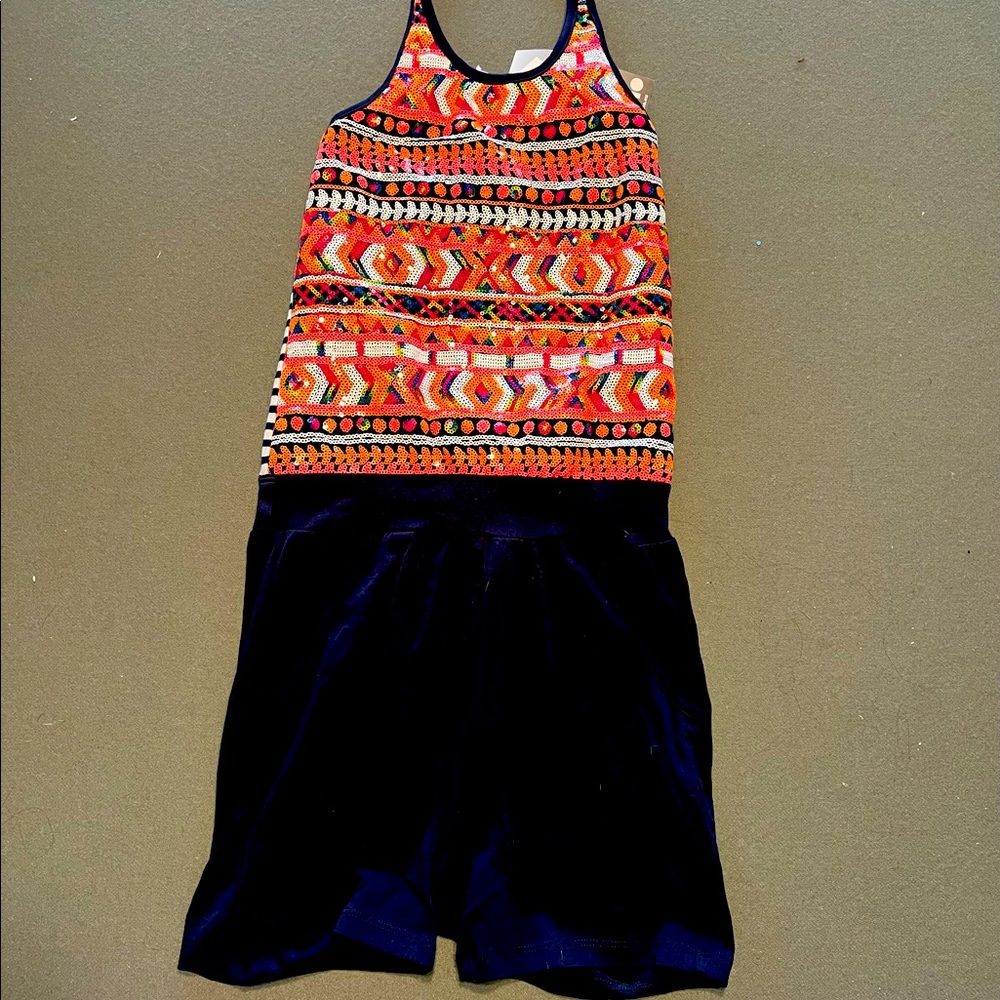 Girls Nono sequence top romper